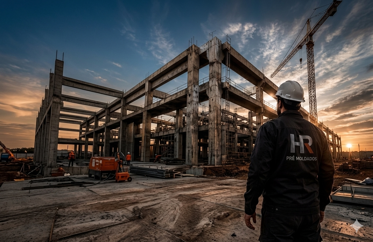 Obras executadas com blocos HR Pré-Moldados